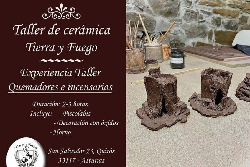 Experience ceramic workshop: Burners for essences and censors