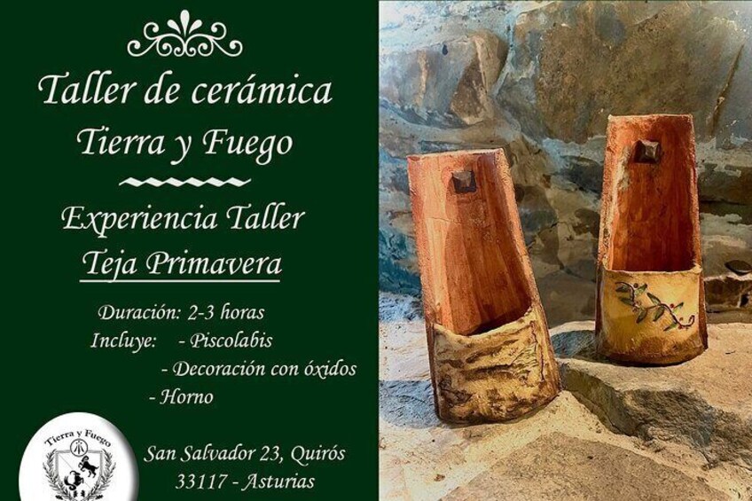 Experience ceramic workshop: Gardeners Spring tiles