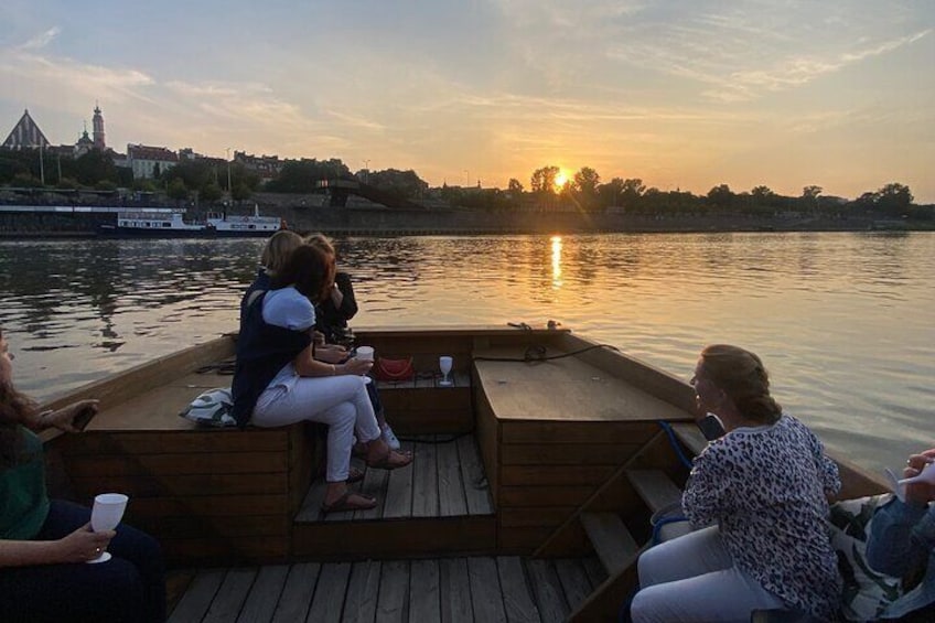 Warsaw Vistula River Sunset Cruise with Welcome Drink