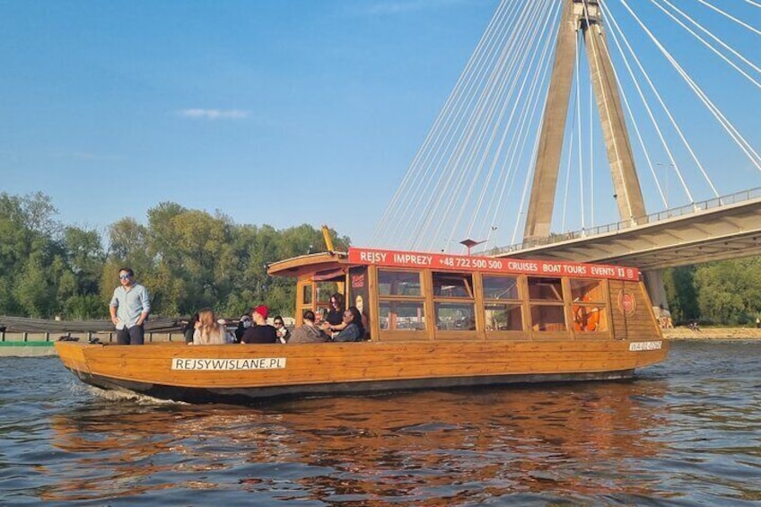 Warsaw Vistula River Sunset Cruise with Welcome Drink