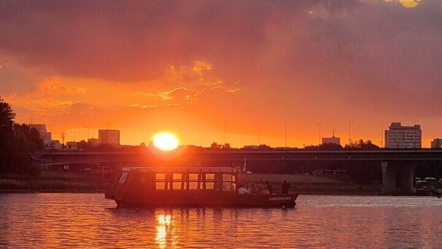 Warsaw Vistula River Sunset Cruise with Welcome Drink