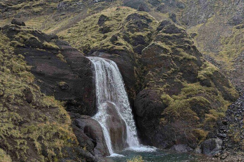 Helgufoss waterfall