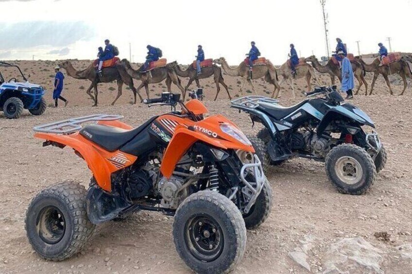 Amazing Agafay Desert ATV, Sunset Camel Ride & Show – Marrakesh