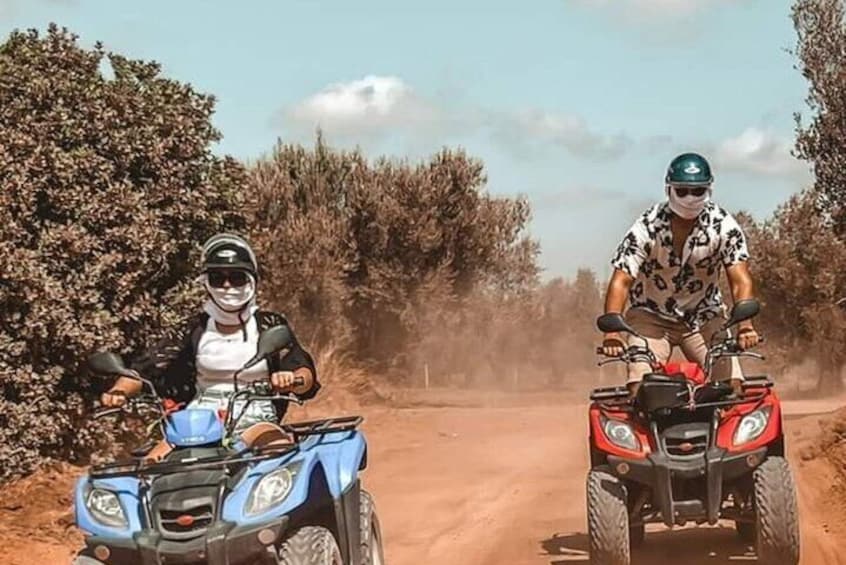 Quad ride on the hills of Hammamet