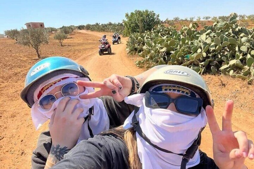 Quad ride on the hills of Hammamet