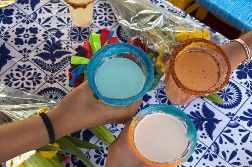 Mexican Festival and Drinks in Trajineras de Xochimilco