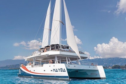 Morning Discovery in Catamaran Antibes Marina Bay of Angels