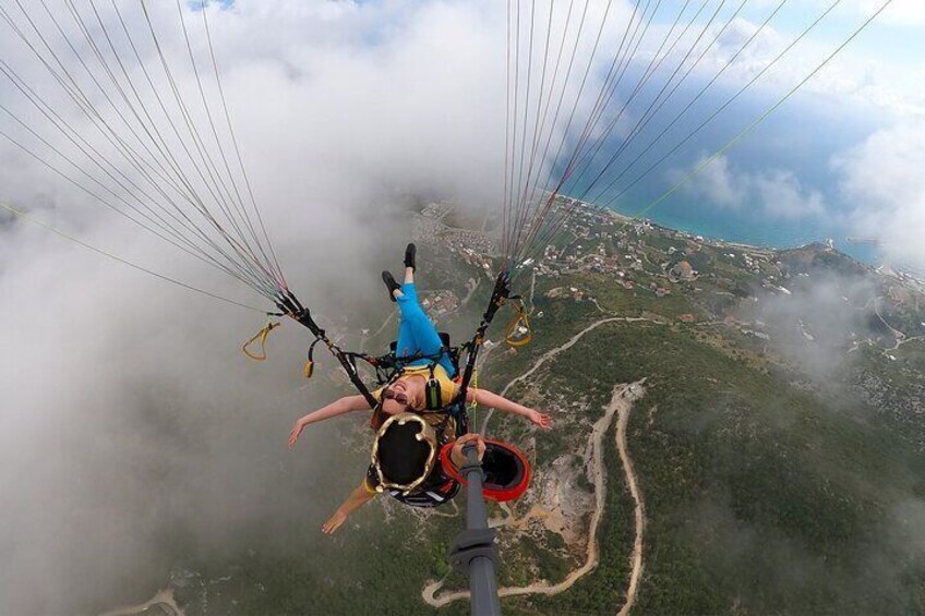 Tandem Paragliding in Alanya, Antalya Turkey with a Licensed Guide