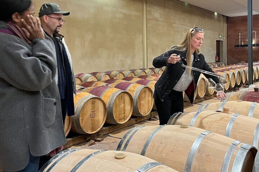 Wine tasting red wine Margaux