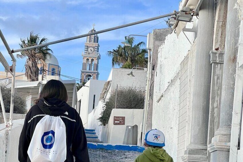 Step by step through the winding paths of Santorini — discovering magic around every corner.