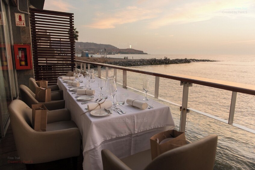 Dinner at the Cala Restaurant in Lima