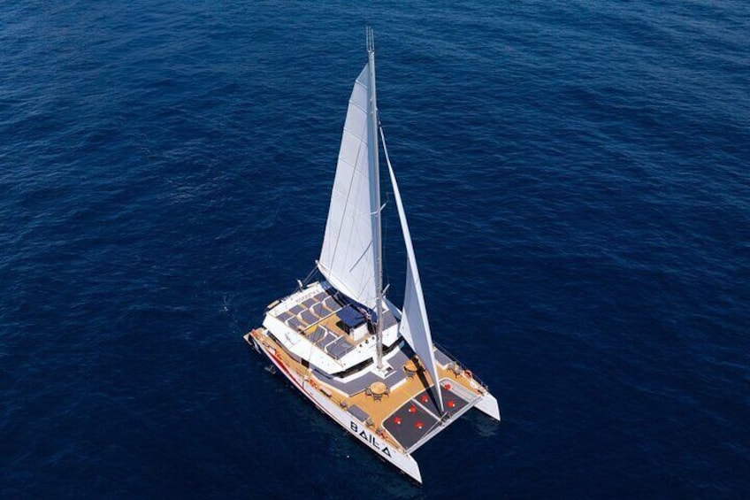 Day with Meals at Cap Taillat in Catamaran Saint Raphael