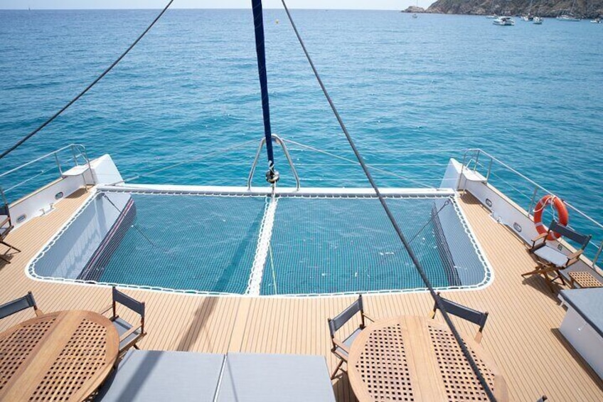 Day with Meals at Cap Taillat in Catamaran Saint Raphael