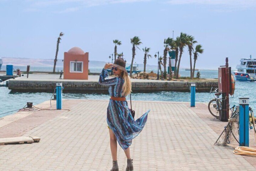 VIP Private City tour & Seafood Lunch, Transportation - Hurghada