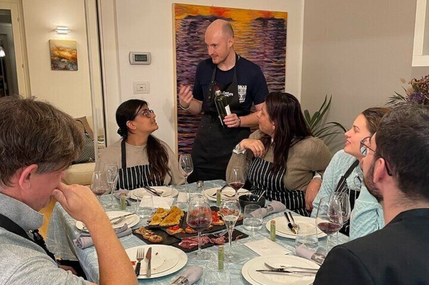 Milan Vegan Pasta and Dessert Making Class with Wine Pairing