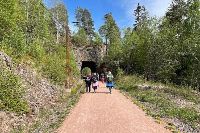 Short tunnel on the Old Drammen Line