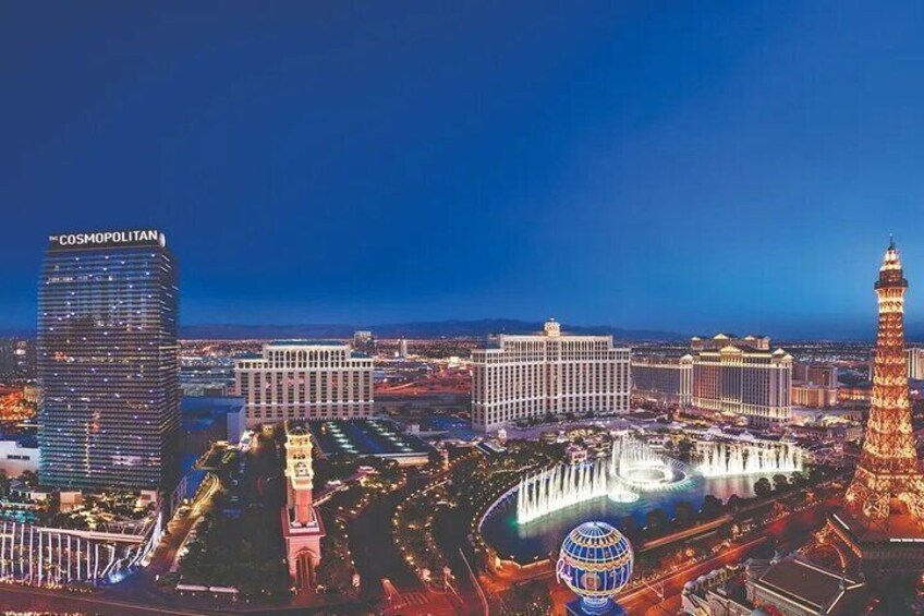 Explore Las Vegas Night View by Helicopter