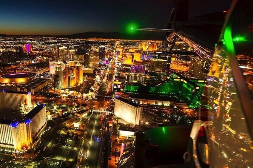 Explore Las Vegas Night View by Helicopter 