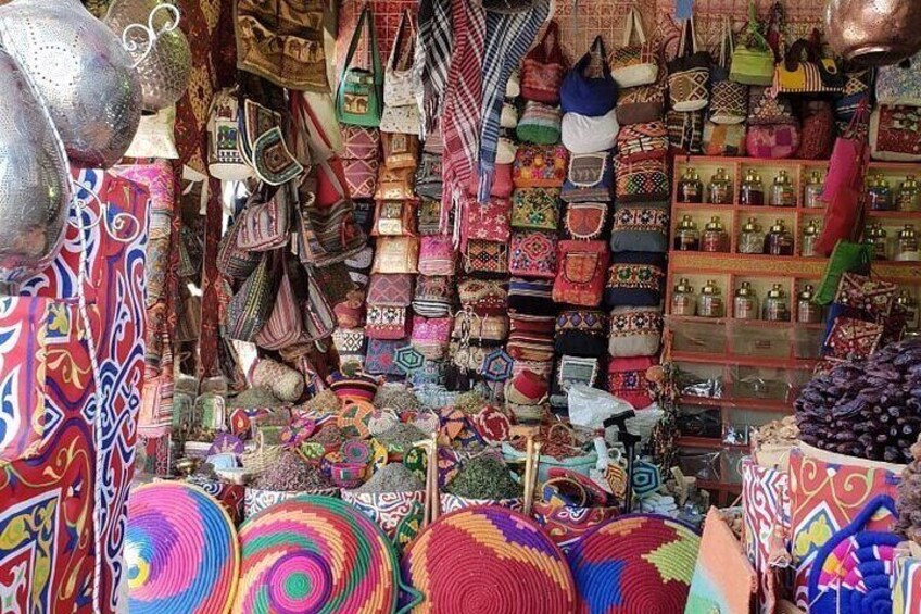 "Aswan Essence: Spiritual Sites, Sunset Cafe & Bazaar Adventure"