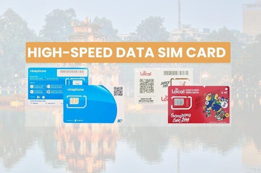 5G SIM Card (With data up to 20GB/ day) - Pickup at Noi Bai International Airport - International Terminal