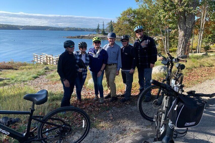 Enjoy stunning ocean views as we ride along historic Boothbay byways that traverse the length of historic Spruce Point.