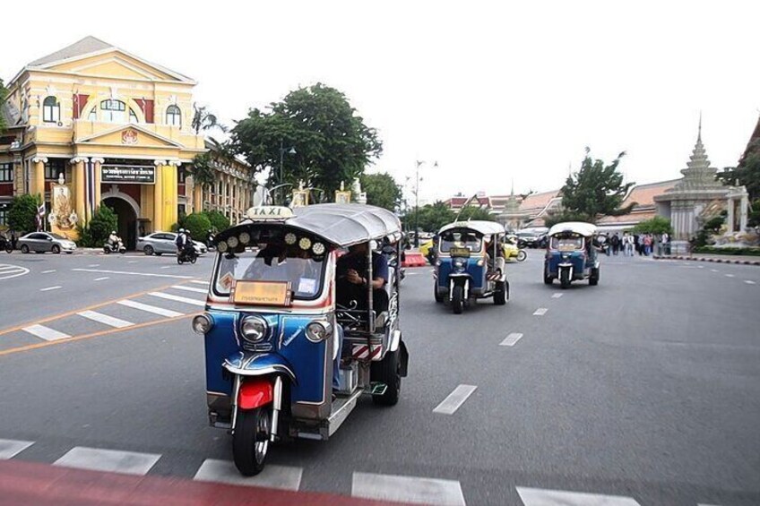 Experience Bangkok with typical Thai tuk-tuk