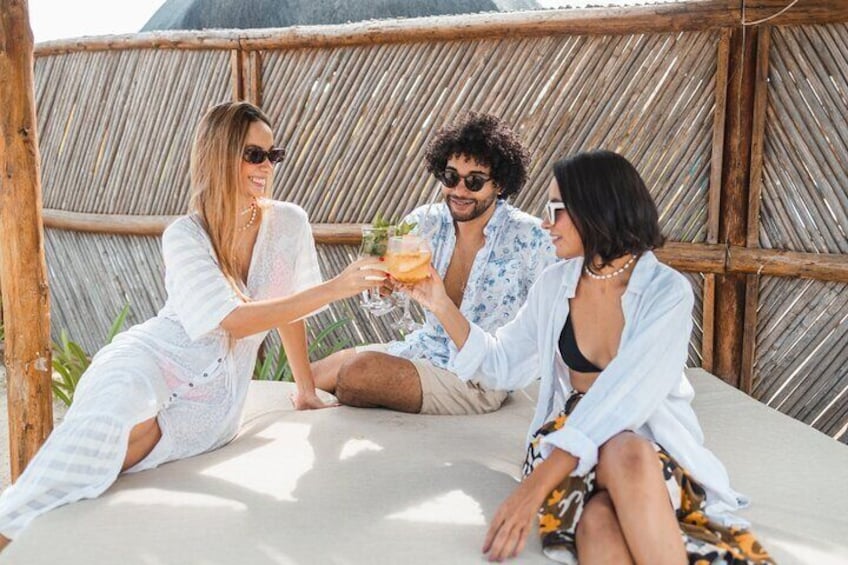 Beach Club Full Day Access Massage A La Carte Lunch and Cocktail