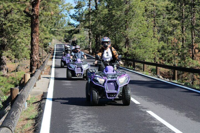 Tenerife Quad Trip Towards the Teide with Sunset Option
