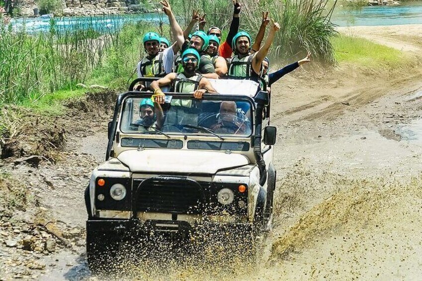 Ziplining Rafting and Quad Safari Tour from Antalya