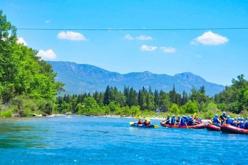 Ziplining Rafting and Quad Safari Tour from Antalya