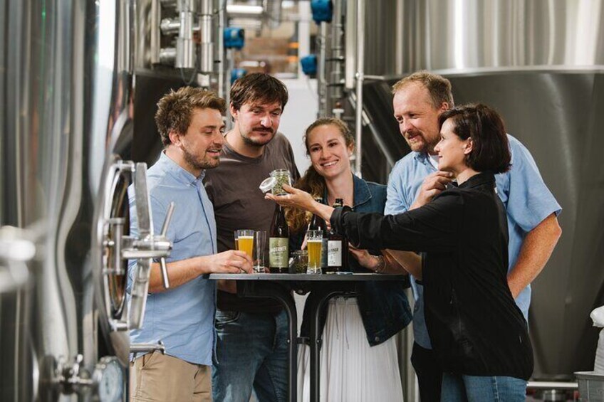 Guided tour of a small craft brewery in Munich