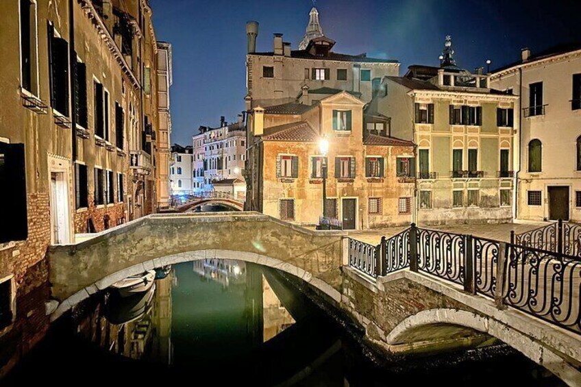 Guided Walking Tour in Venice by Night Crowd
