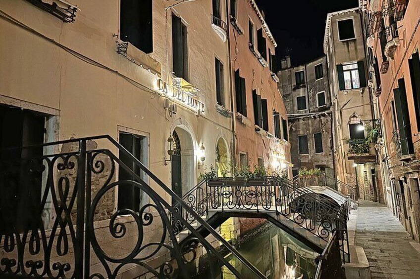 Guided Walking Tour in Venice by Night Crowd