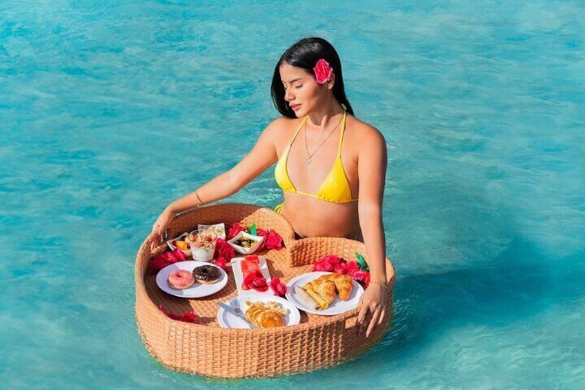Curacao Floating Breakfast Photoshoot free Drone Videos & Mimosas