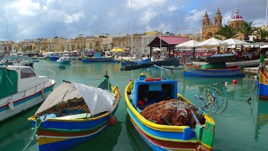 Marsaxlokk Fishing Village and Three Cities with Local driver