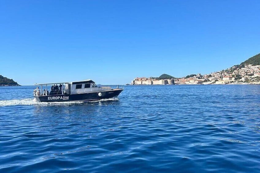 Sunset Panorama Boat Tour around Old Town Dubrovnik