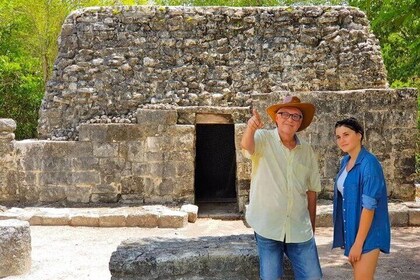 Cozumel: Privé Jeep Tour, Maya-ruïnes, snorkelen en lunch