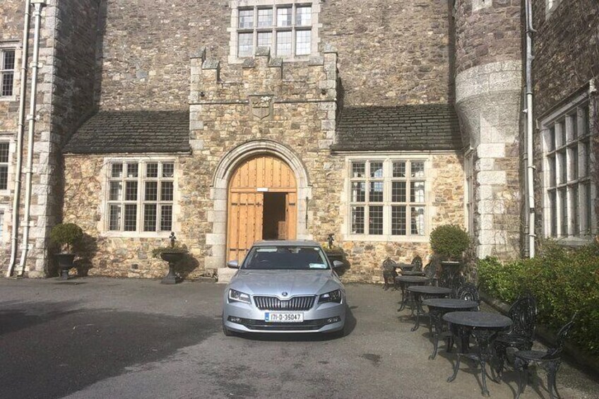 One of our fleet outside Waterford Castle
