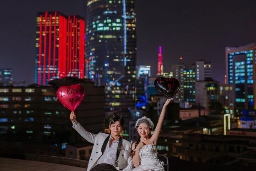 Rooftop at night