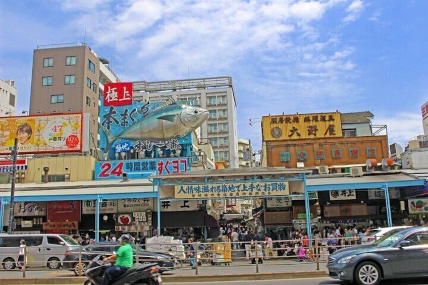Tsukiji Food Strolling and Hama Rikyu Garden Walking Tour