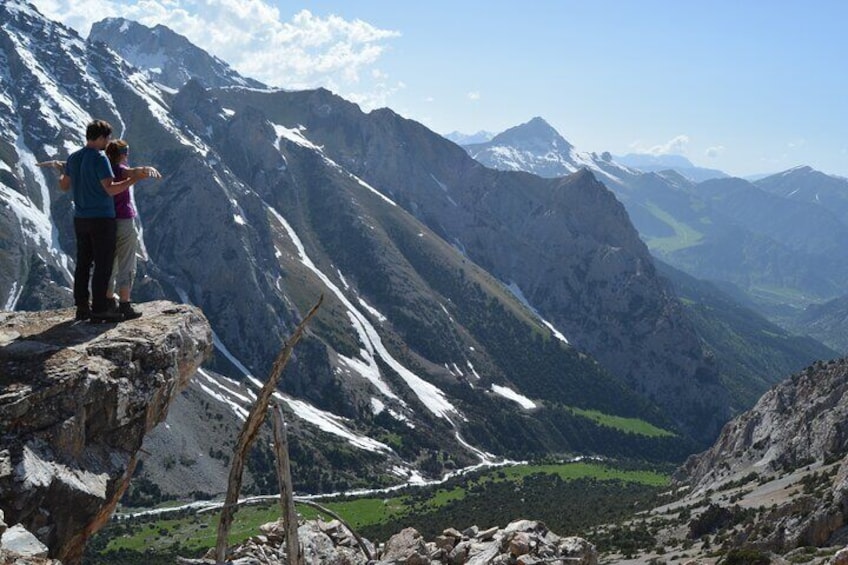 Panoramic view from the summit of the Sacred Mountain