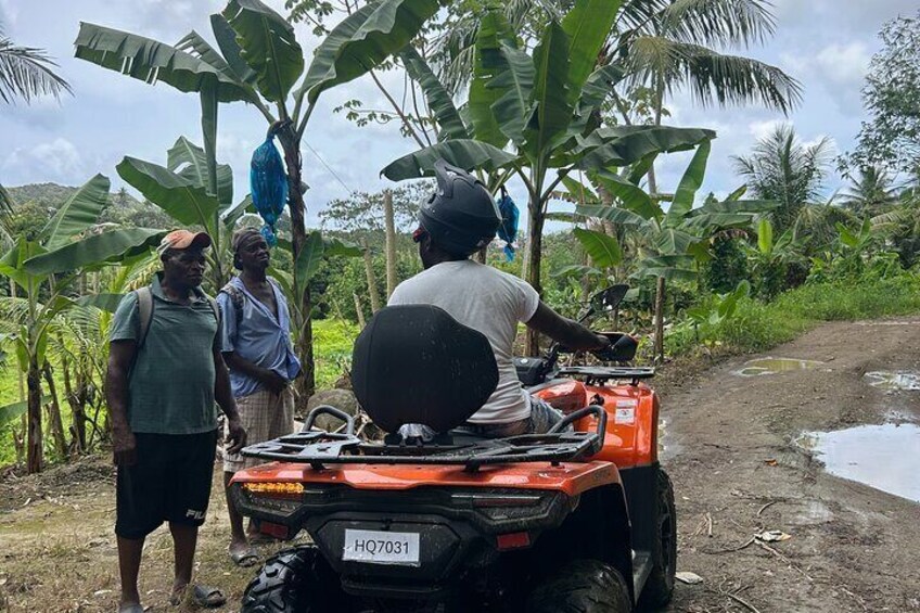 ATV Waterfall Plantation Beach and Rum Distillery Adventure 
