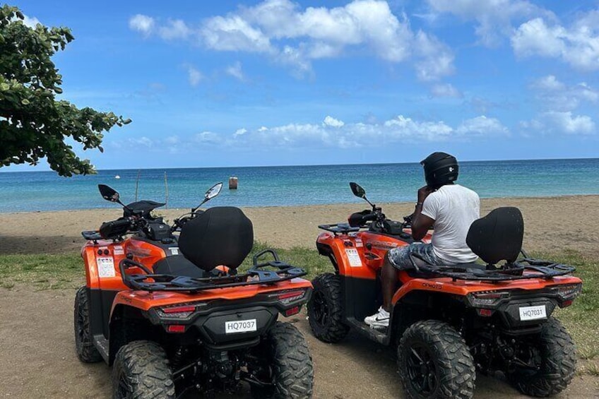 ATV Waterfall Plantation Beach and Rum Distillery Adventure