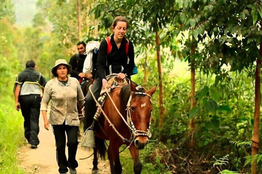 Horseback riding to Gocta Fall