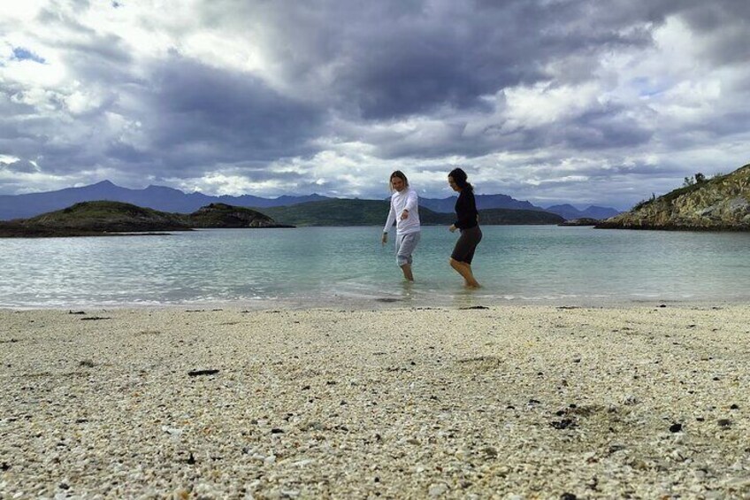 Beach strollingb