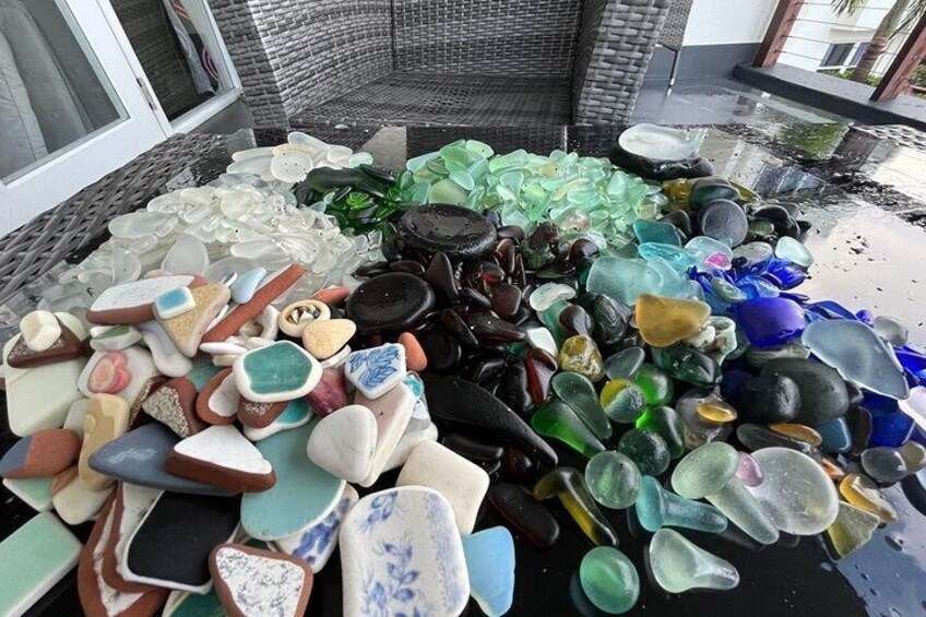 Saint Kitts Sea Glass Discovery at Volcanic Beach