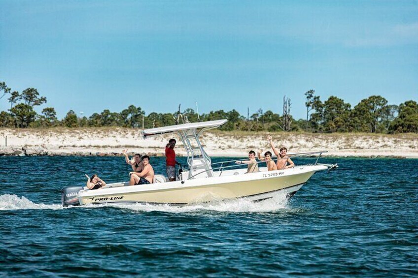 2 Hour Shell Island Power Boat Tour