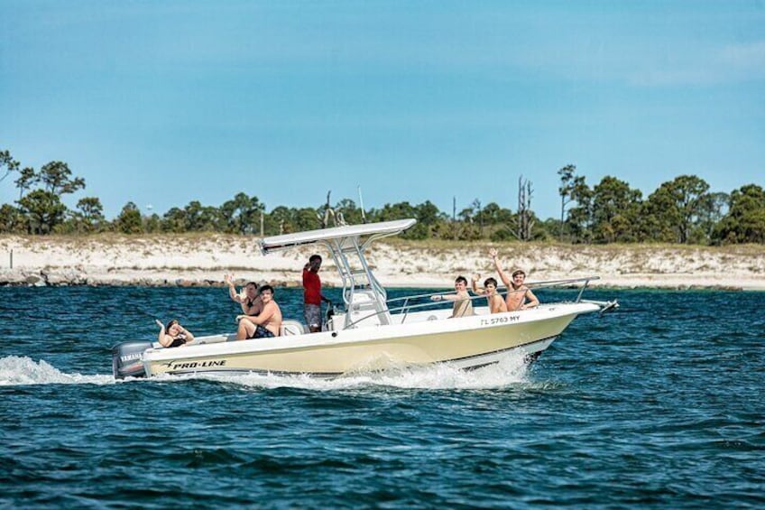 2 Hour Shell Island Power Boat Tour