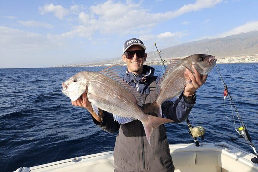 Shared Fishing Charter in Tenerife South 8 Hours