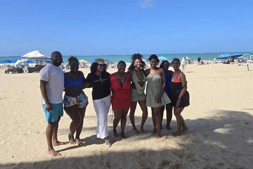 Coquito Drink and Salsa Beach Class
